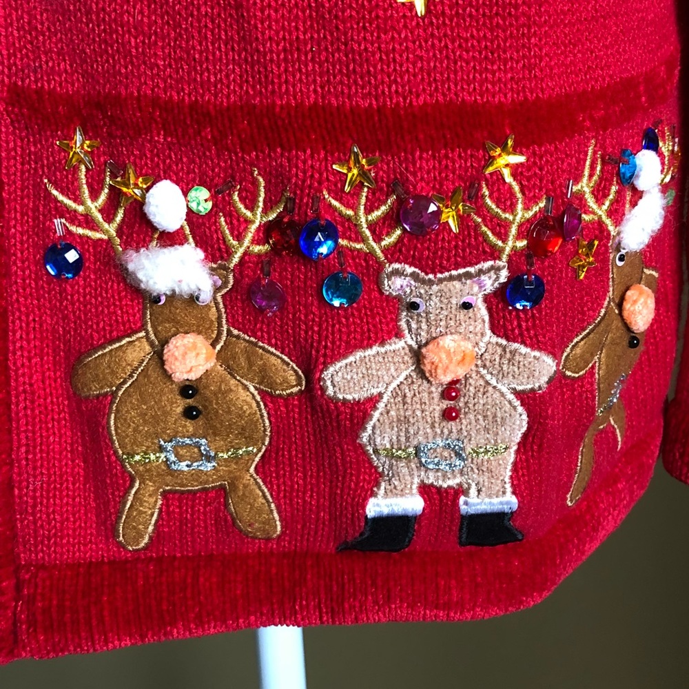 Adorable Quaker Factory Christmas Sweater